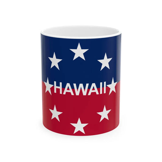 Flag of the Governor of Hawaii (United States) White Coffee Mug 11oz - Go Mug Yourself