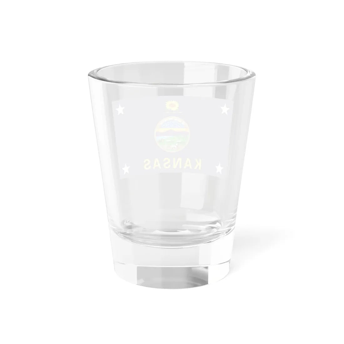 Flag of the Governor of Kansas (United States) Shot Glass 1.5oz - Go Mug Yourself