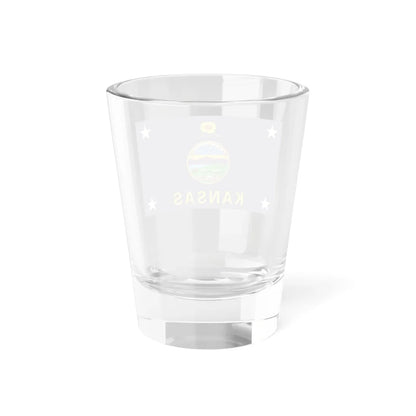 Flag of the Governor of Kansas (United States) Shot Glass 1.5oz - Go Mug Yourself