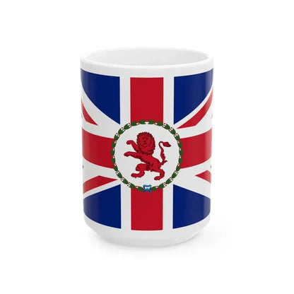 Flag of the Governor of Kenya 1905-1963 (Kenya) White Coffee Mug 15oz - Go Mug Yourself