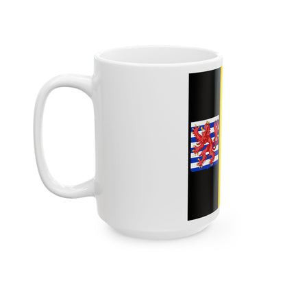 Flag of the Governor of Luxembourg (Belgium) White Coffee Mug-Go Mug Yourself