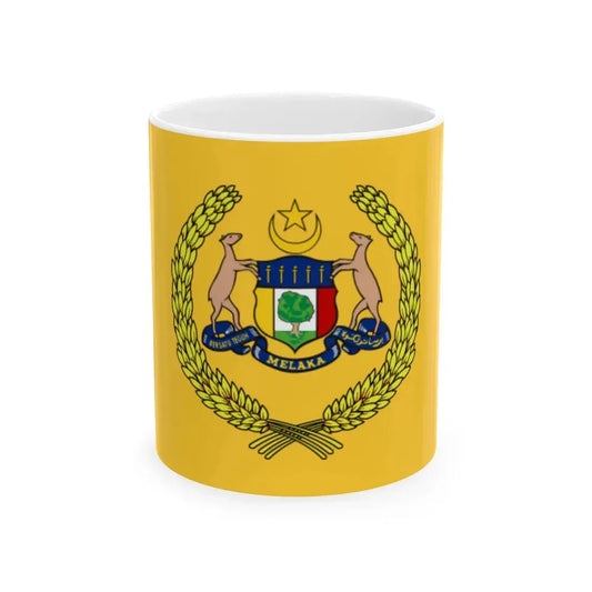Flag of the Governor of Malacca (Malaysia) White Coffee Mug 11oz - Go Mug Yourself