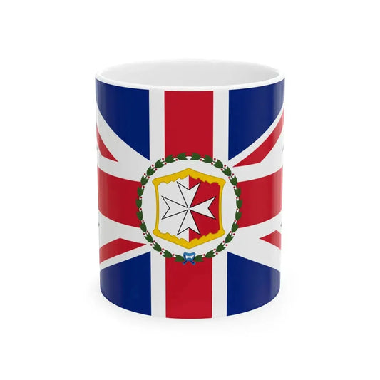 Flag of the Governor of Malta 1875-1898 (Malta) White Coffee Mug 11oz - Go Mug Yourself