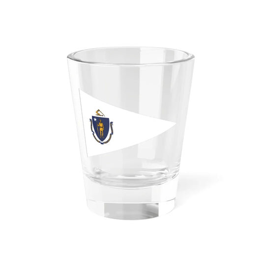 Flag of the Governor of Massachusetts (United States) Shot Glass 1.5oz 1.5oz - Go Mug Yourself