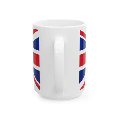 Flag of the Governor of Mauritius 1869-1906 (Mauritius) White Coffee Mug - Go Mug Yourself
