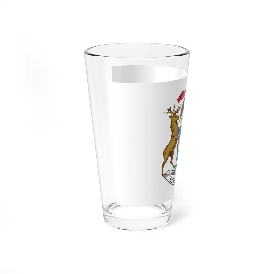 Flag of the Governor of Michigan (United States) Pint Glass 16oz - Go Mug Yourself