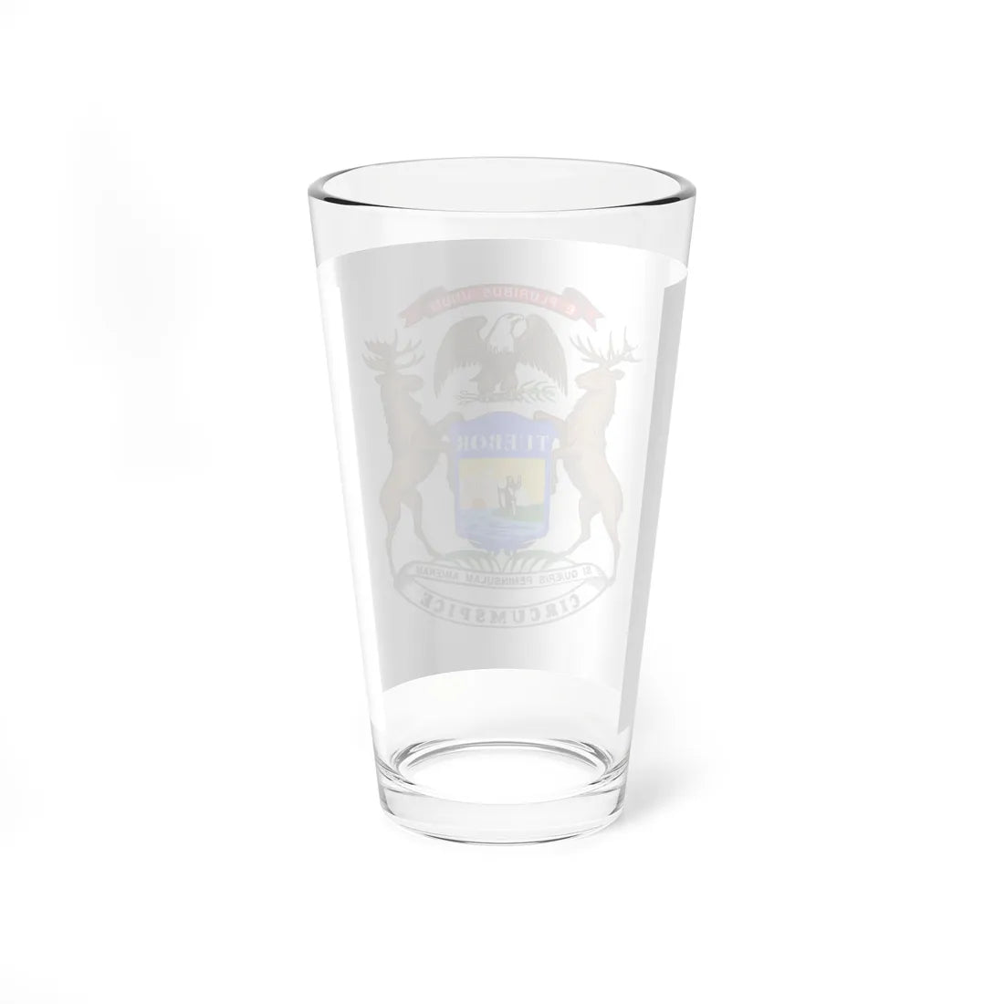 Flag of the Governor of Michigan (United States) Pint Glass 16oz - Go Mug Yourself