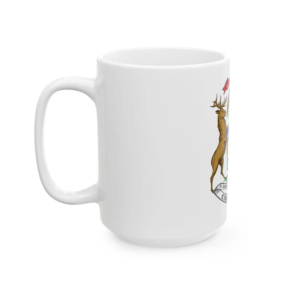 Flag of the Governor of Michigan (United States) White Coffee Mug - Go Mug Yourself