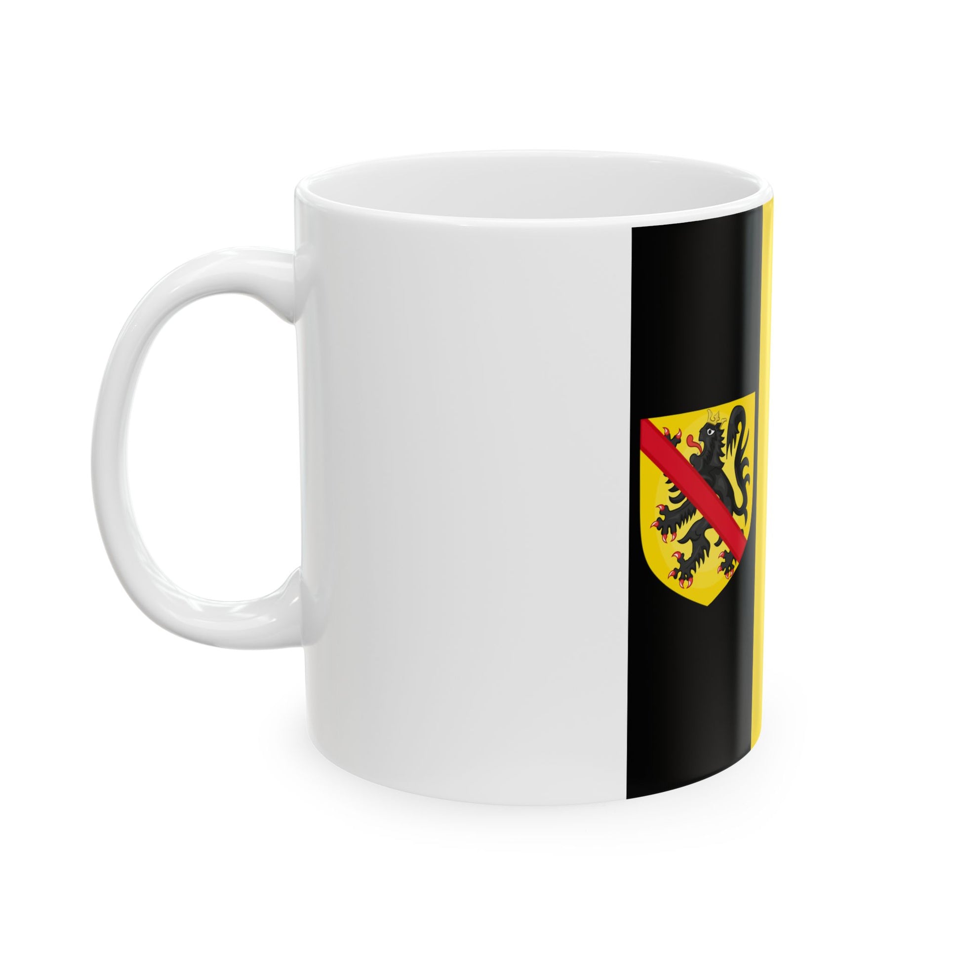 Flag of the Governor of Namur (Belgium) White Coffee Mug-Go Mug Yourself