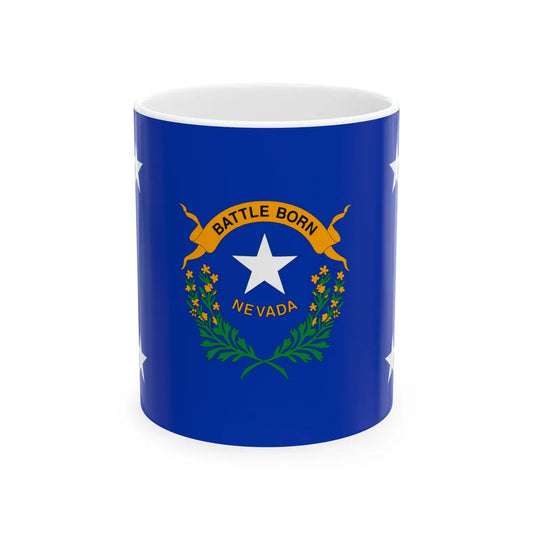 Flag of the Governor of Nevada (United States) White Coffee Mug 11oz - Go Mug Yourself