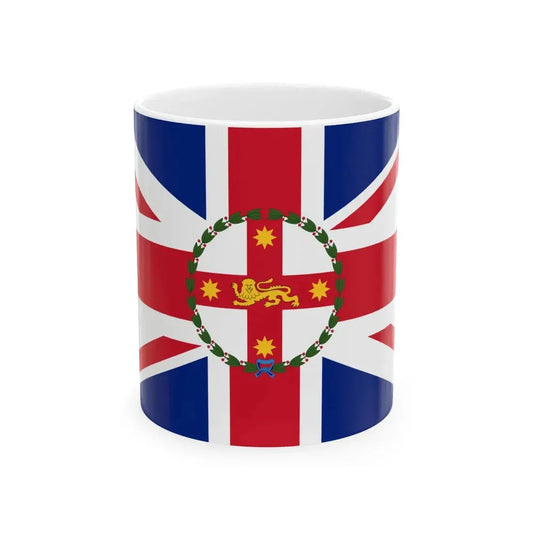 Flag of the Governor of New South Wales 1876-1981 (Australia) White Coffee Mug 11oz - Go Mug Yourself