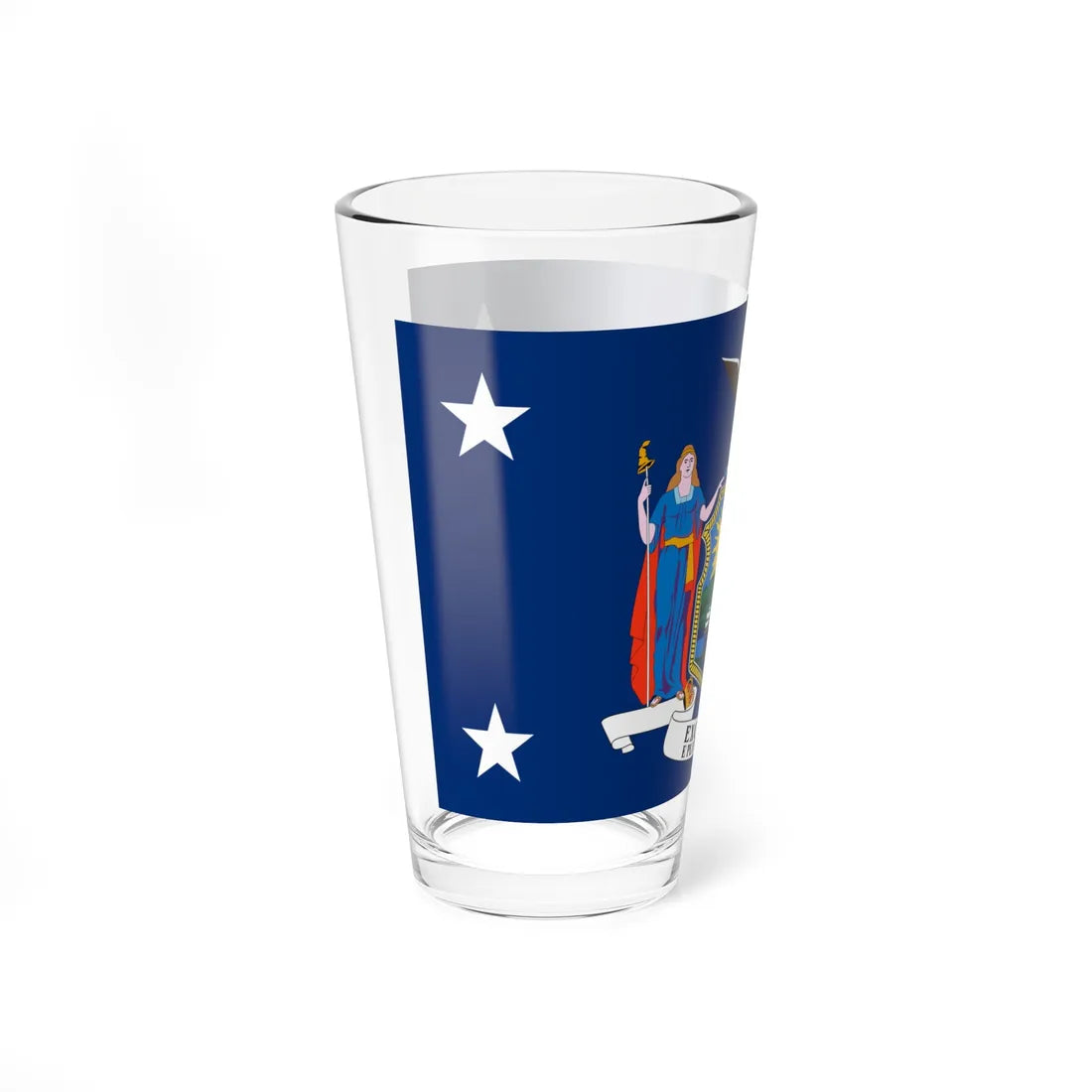 Flag of the Governor of New York (United States) Pint Glass 16oz - Go Mug Yourself