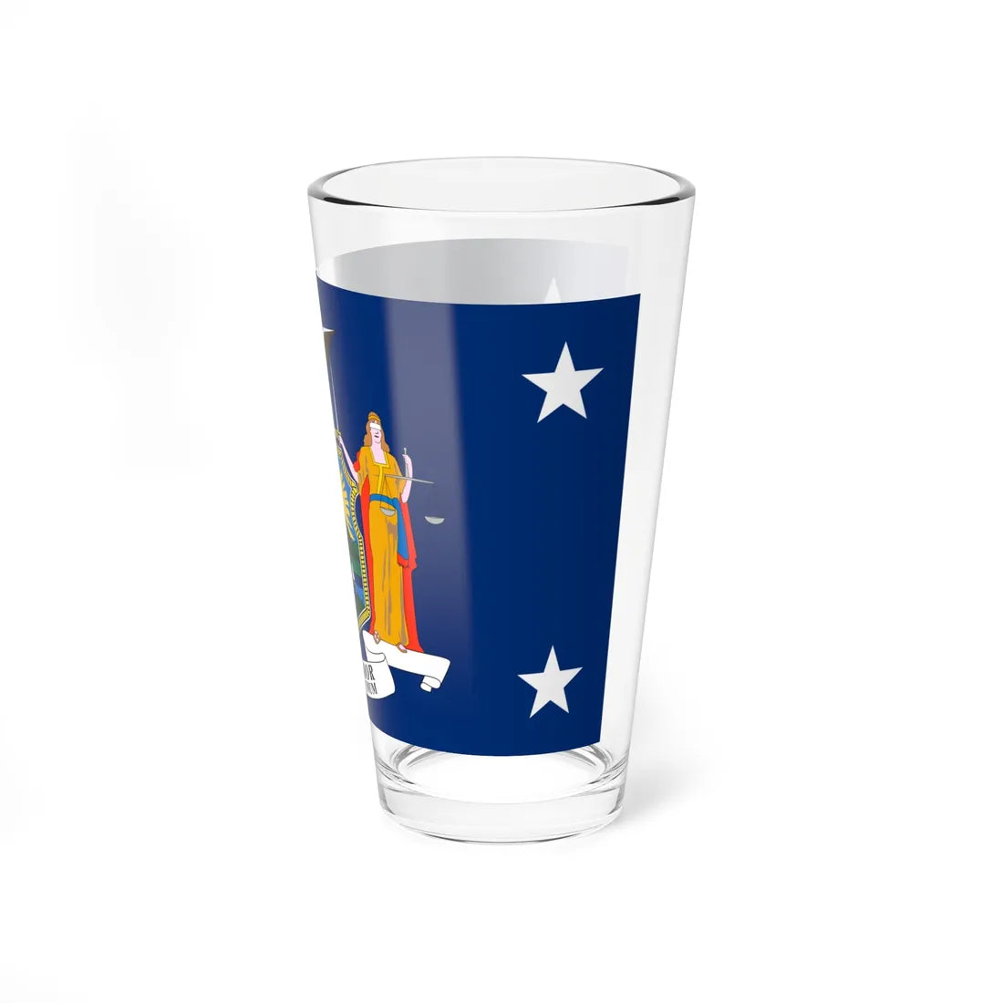 Flag of the Governor of New York (United States) Pint Glass 16oz - Go Mug Yourself