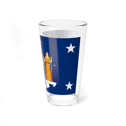 Flag of the Governor of New York (United States) Pint Glass 16oz - Go Mug Yourself
