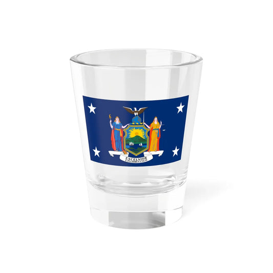 Flag of the Governor of New York (United States) Shot Glass 1.5oz 1.5oz - Go Mug Yourself