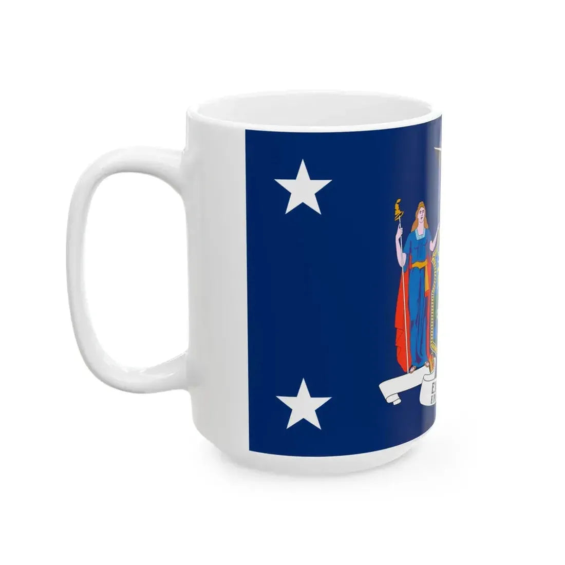 Flag of the Governor of New York (United States) White Coffee Mug - Go Mug Yourself