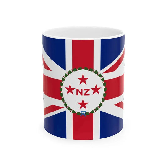 Flag of the Governor of New Zealand 1874-1908 (New Zealand) White Coffee Mug 11oz - Go Mug Yourself