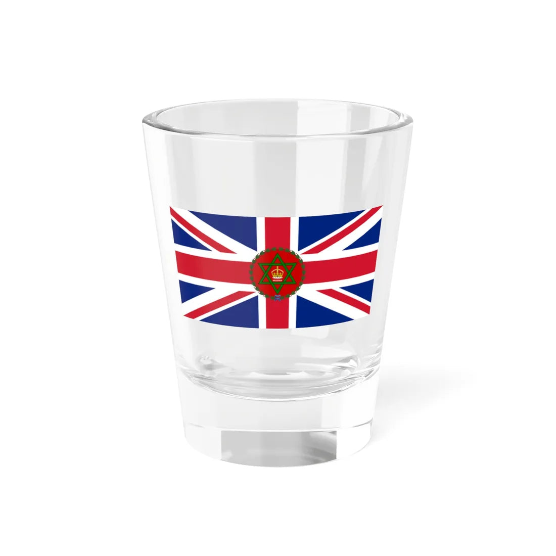 Flag of the Governor of Nigeria 1914-1952 (Niger) Shot Glass 1.5oz 1.5oz - Go Mug Yourself