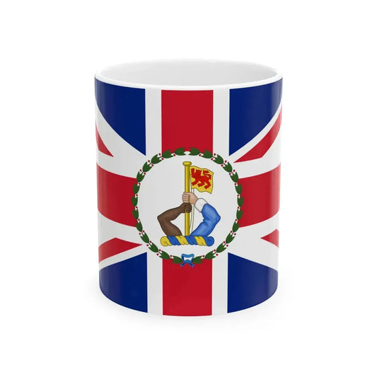 Flag of the Governor of North Borneo 1948-1963 (Malaysia) White Coffee Mug 11oz - Go Mug Yourself