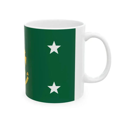 Flag of the Governor of North Dakota (United States) White Coffee Mug - Go Mug Yourself