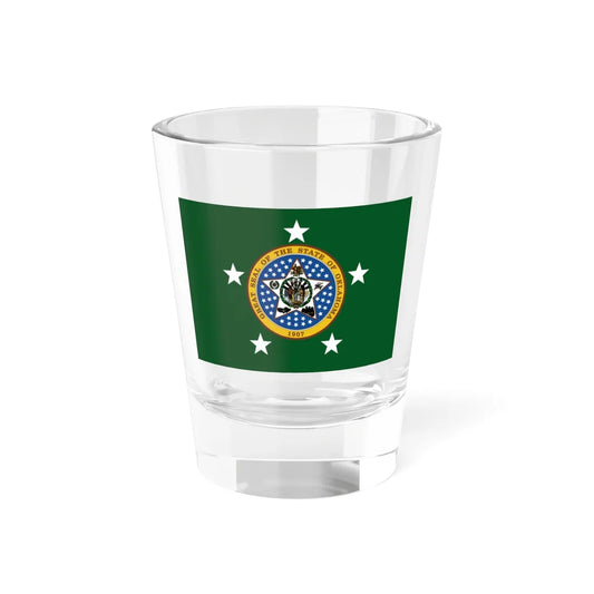 Flag of the Governor of Oklahoma (United States) Shot Glass 1.5oz 1.5oz - Go Mug Yourself