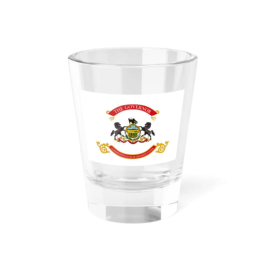 Flag of the Governor of Pennsylvania (United States) Shot Glass 1.5oz 1.5oz - Go Mug Yourself