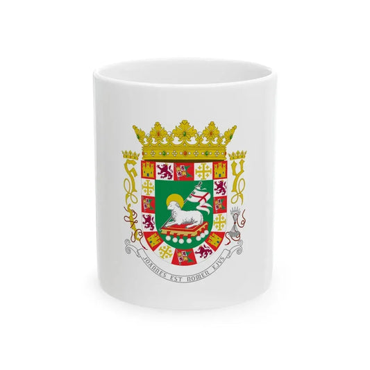 Flag of the Governor of Puerto Rico (United States) White Coffee Mug 11oz - Go Mug Yourself