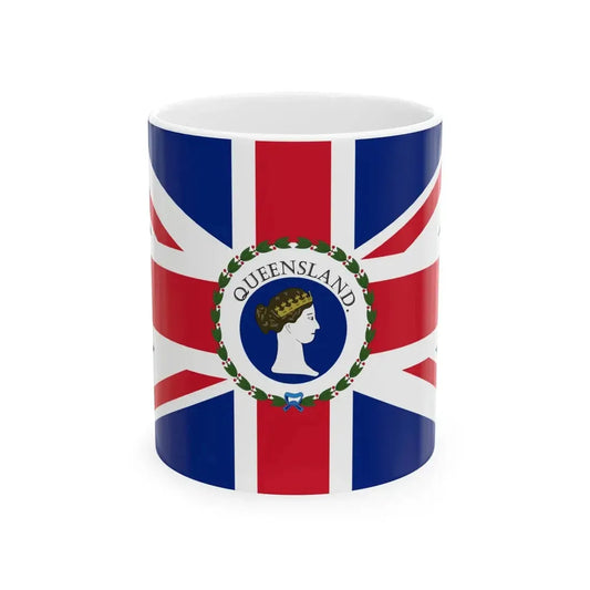 Flag of the Governor of Queensland 1870-1876 (Australia) White Coffee Mug 11oz - Go Mug Yourself
