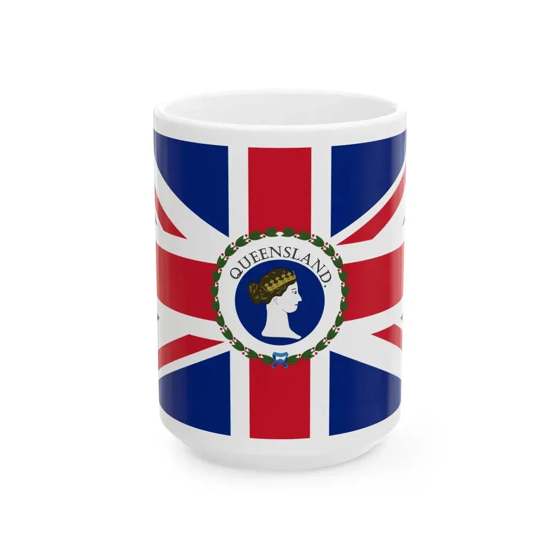 Flag of the Governor of Queensland 1870-1876 (Australia) White Coffee Mug 15oz - Go Mug Yourself