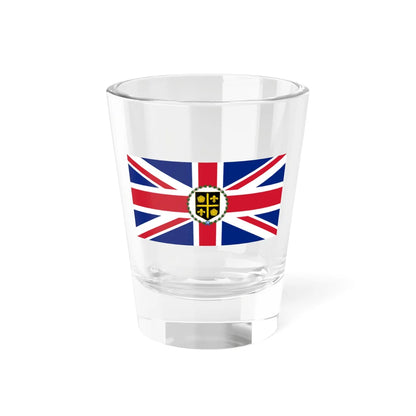 Flag of the Governor of Saint Lucia 1939-1979 (Saint Lucia) Shot Glass 1.5oz 1.5oz - Go Mug Yourself