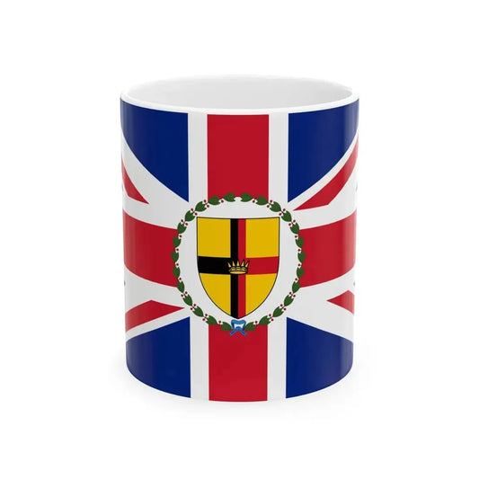 Flag of the Governor of Sarawak 1947-1963 (Malaysia) White Coffee Mug 11oz - Go Mug Yourself