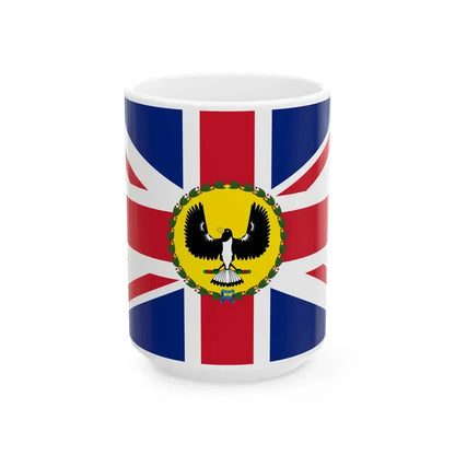 Flag of the Governor of South Australia 1904-1975 (Australia) White Coffee Mug 15oz - Go Mug Yourself