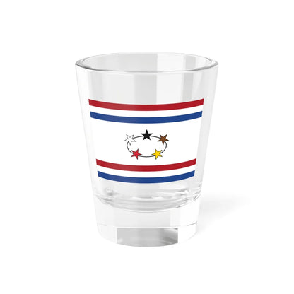Flag of the Governor of Suriname 1966-1975 (Netherlands) Shot Glass 1.5oz 1.5oz - Go Mug Yourself
