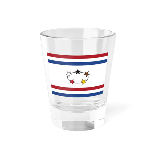 Flag of the Governor of Suriname 1966-1975 (Netherlands) Shot Glass 1.5oz 1.5oz - Go Mug Yourself