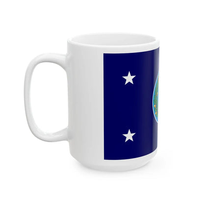 Flag of the Governor of Texas (United States) White Coffee Mug - Go Mug Yourself