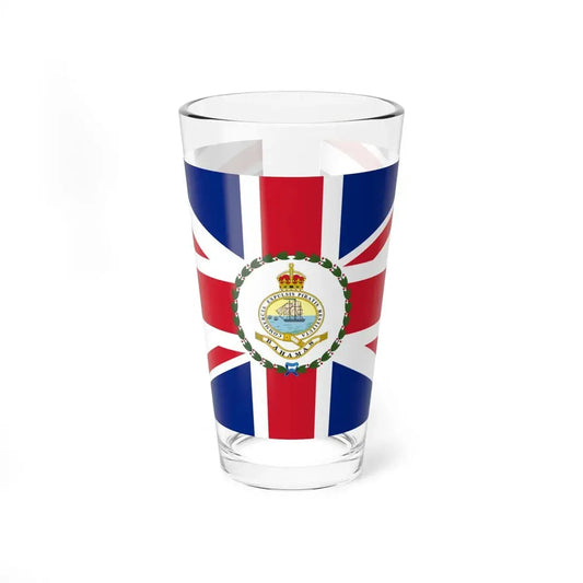 Flag of the Governor of the Bahamas 1904-1953 (Bahamas) Pint Glass 16oz 16oz - Go Mug Yourself