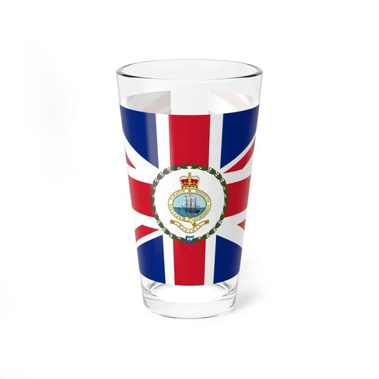 Flag of the Governor of the Bahamas 1964-1973 (Bahamas) Pint Glass 16oz 16oz - Go Mug Yourself