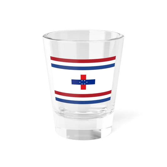 Flag of the Governor of the Netherlands Antilles 1966-1986 (Netherlands) Shot Glass 1.5oz 1.5oz - Go Mug Yourself