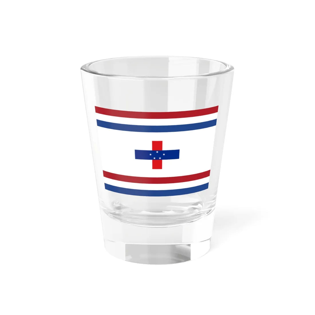 Flag of the Governor of the Netherlands Antilles 1986-2010 (Netherlands) Shot Glass 1.5oz 1.5oz - Go Mug Yourself