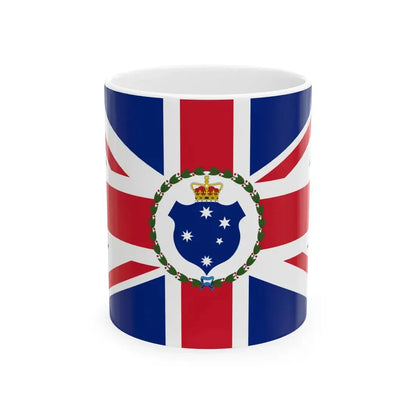 Flag of the Governor of Victoria 1877-1901 (Australia) White Coffee Mug 11oz - Go Mug Yourself