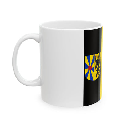 Flag of the Governor of West Flanders (Belgium) White Coffee Mug-Go Mug Yourself