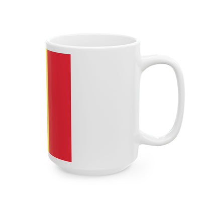 Flag of the Governor of West Flanders (Belgium) White Coffee Mug-Go Mug Yourself