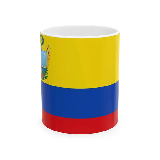 Flag of the Gran Colombia 1819-1820 version 1 (Colombia) White Coffee Mug 11oz - Go Mug Yourself