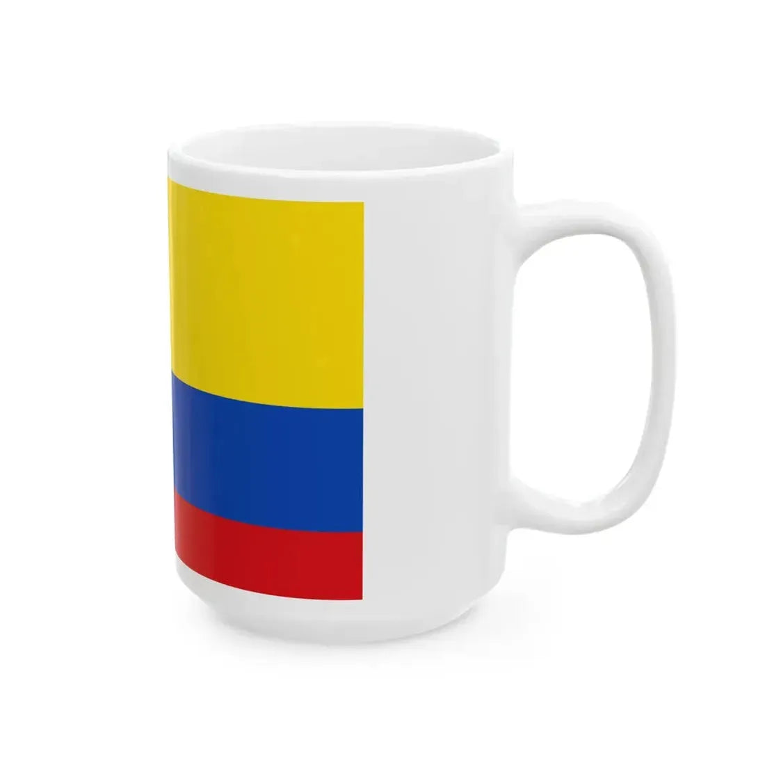 Flag of the Gran Colombia 1819-1820 version 1 (Colombia) White Coffee Mug - Go Mug Yourself