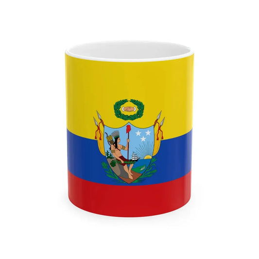 Flag of the Gran Colombia 1819-1820 version 2 (Colombia) White Coffee Mug 11oz - Go Mug Yourself