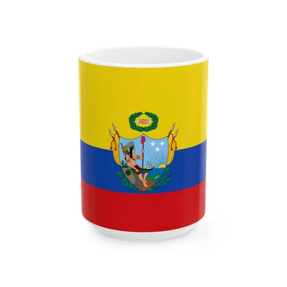 Flag of the Gran Colombia 1819-1820 version 2 (Colombia) White Coffee Mug 15oz - Go Mug Yourself