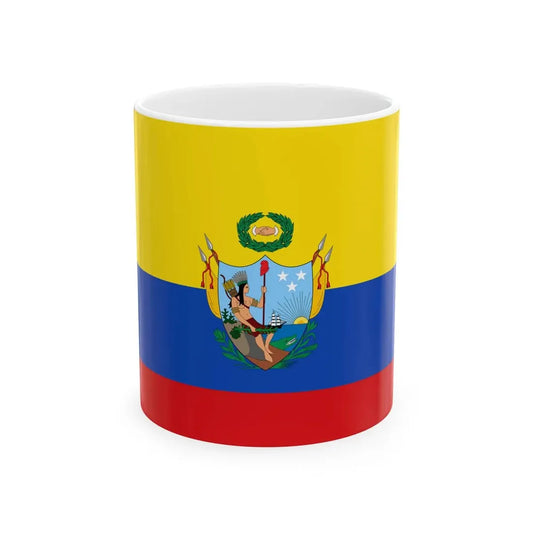Flag of the Gran Colombia 1819-1820 version 3 (Colombia) White Coffee Mug 11oz - Go Mug Yourself
