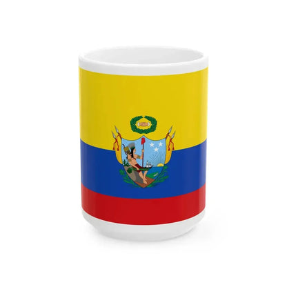 Flag of the Gran Colombia 1819-1820 version 3 (Colombia) White Coffee Mug 15oz - Go Mug Yourself