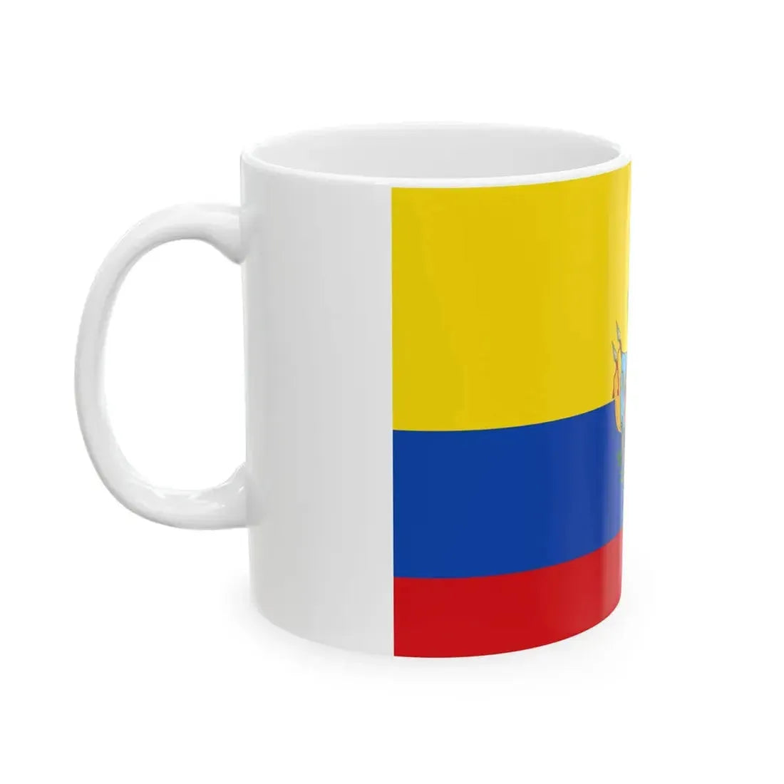 Flag of the Gran Colombia 1819-1820 version 3 (Colombia) White Coffee Mug - Go Mug Yourself