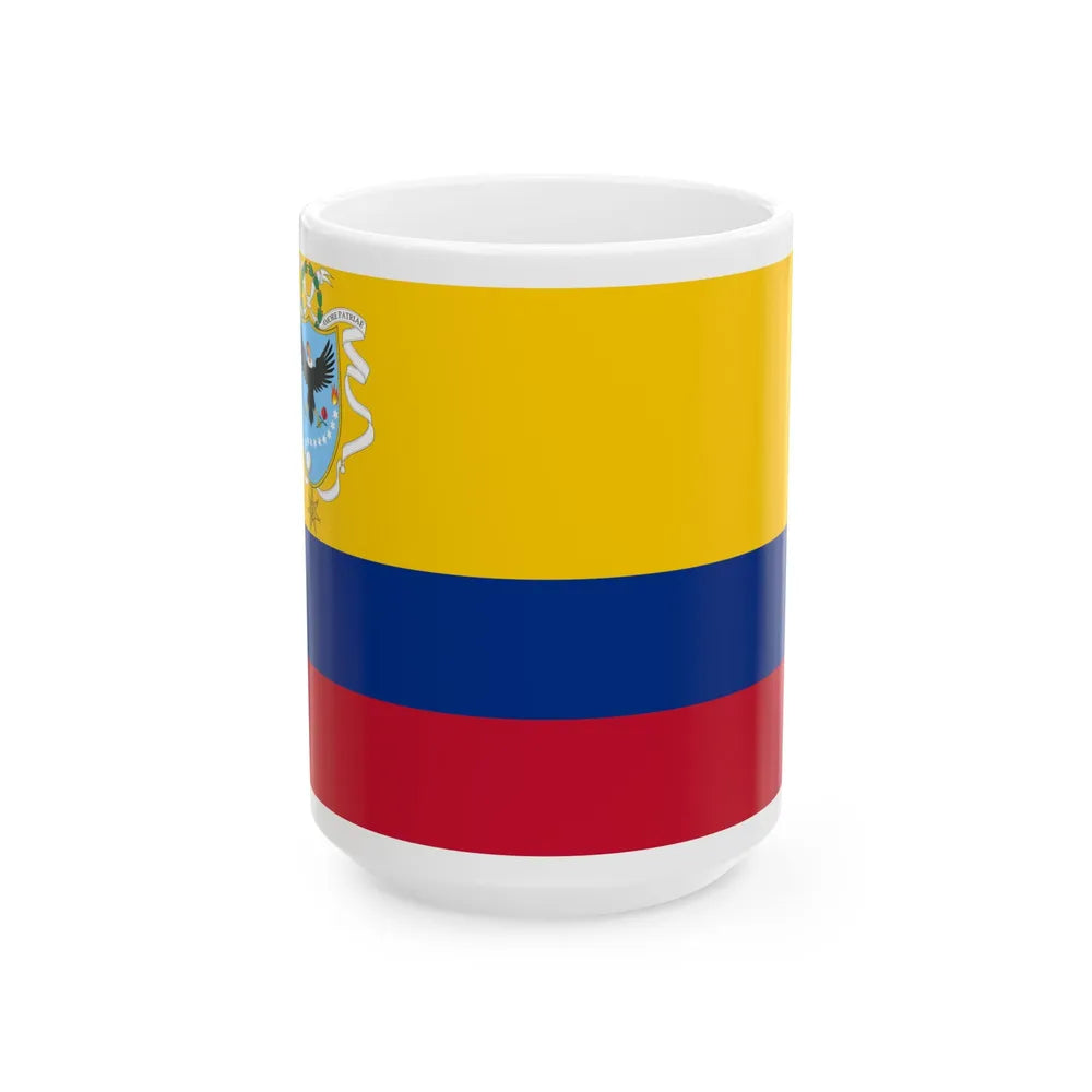 Flag of the Gran Colombia 1820-1821 recolor (Colombia) White Coffee Mug 15oz - Go Mug Yourself